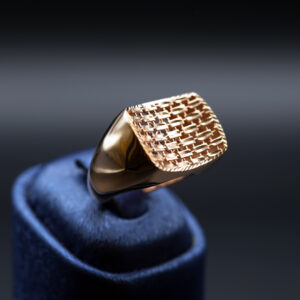 انگشتر طلا زنانه طرح توری کد R10