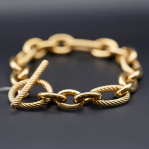 دستبند طلا مدل دیوید یورمن کد B02