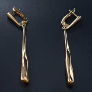 گوشواره طلا زنانه مدل مخروطی کد E02