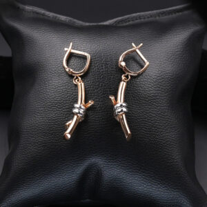 گوشواره طلا مدل گره کد E01