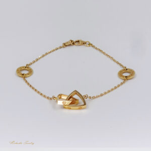 دستبند طلا کارتیه مدل لاو کد B08