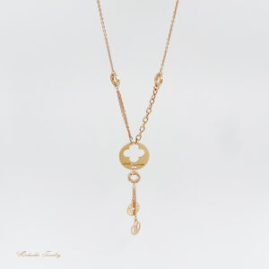 گردنبند طلا مدل لویی ویتون کد N02