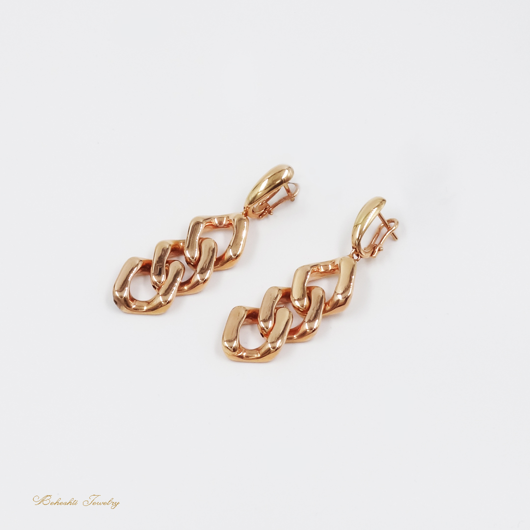 گوشواره طلا زنانه کارتیه کد E12