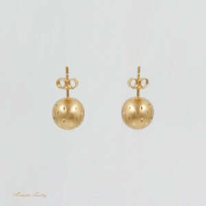 گوشواره طلا زنانه طرح گوی کد E13