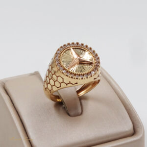 انگشتر طلا اتمی مردانه مرسدس کد R19
