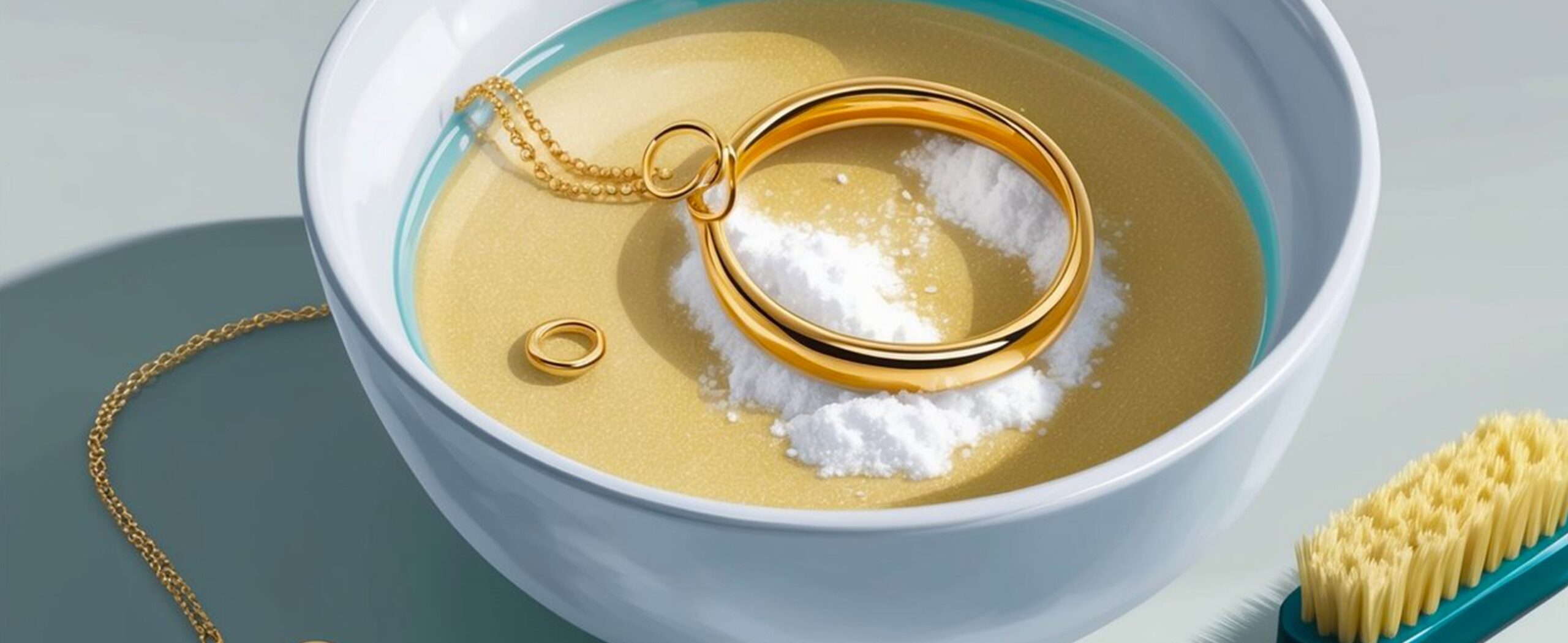 براق کردن طلا با سرکه