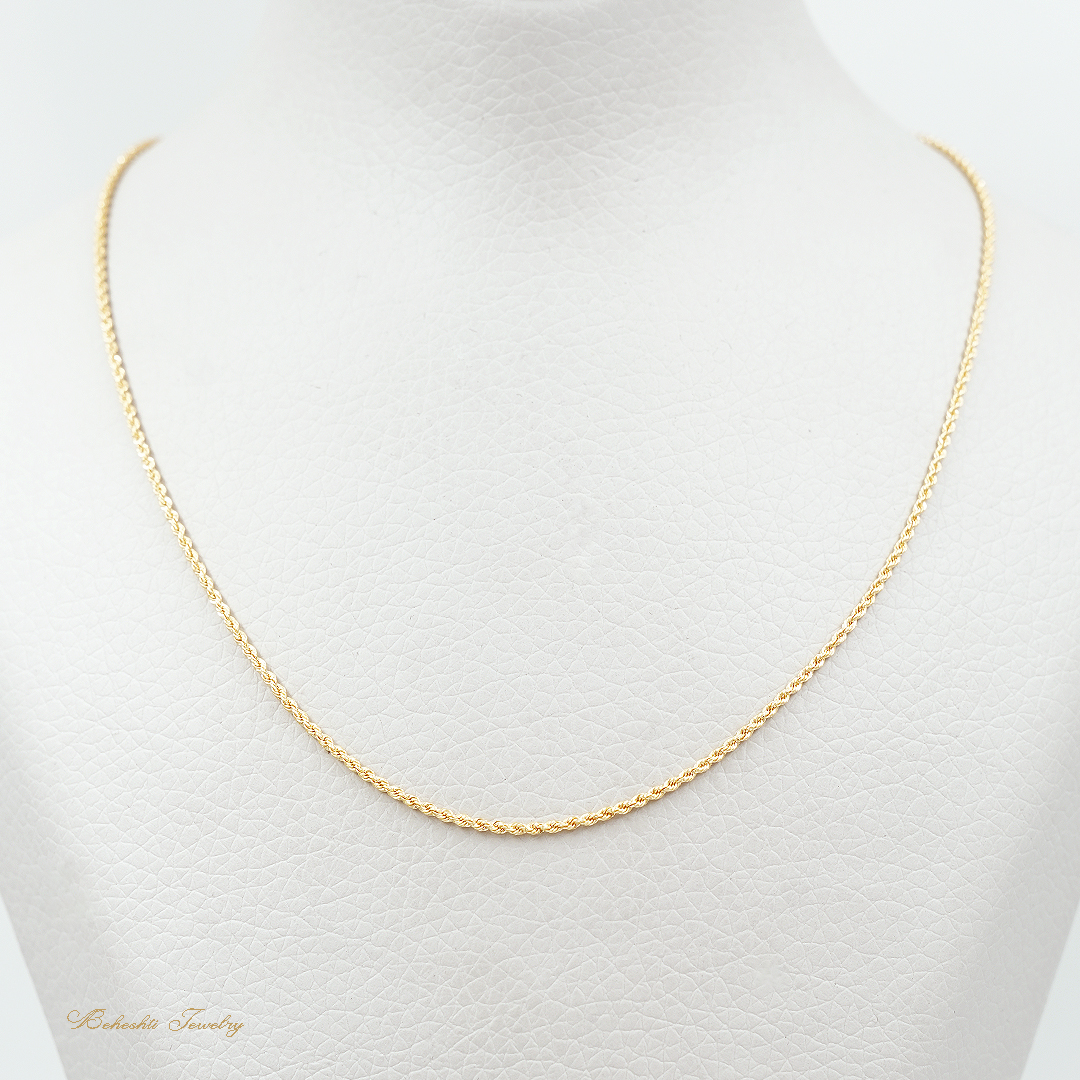 زنجیر طلا مدل طنابی کد N12