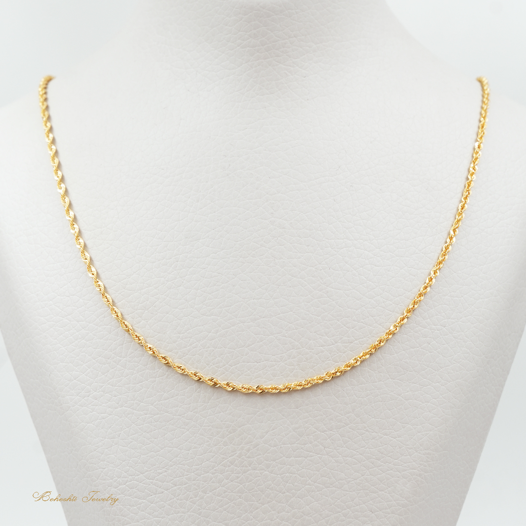 زنجیر طلا مدل طنابی کد N13