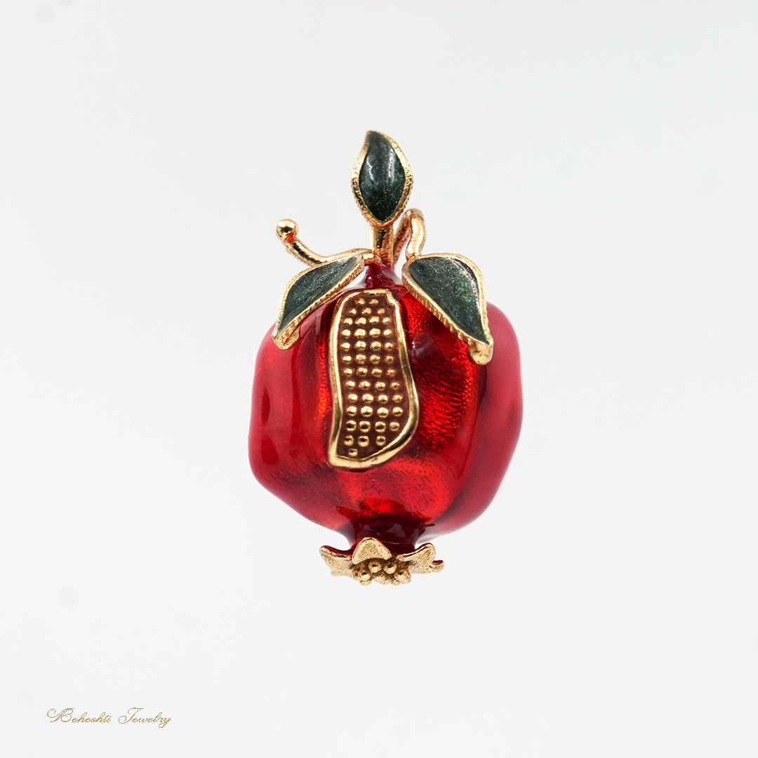 آویز طلا طرح انار کد N15