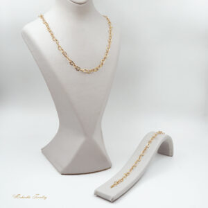 نیم ست طلا طرح قلب کد S13